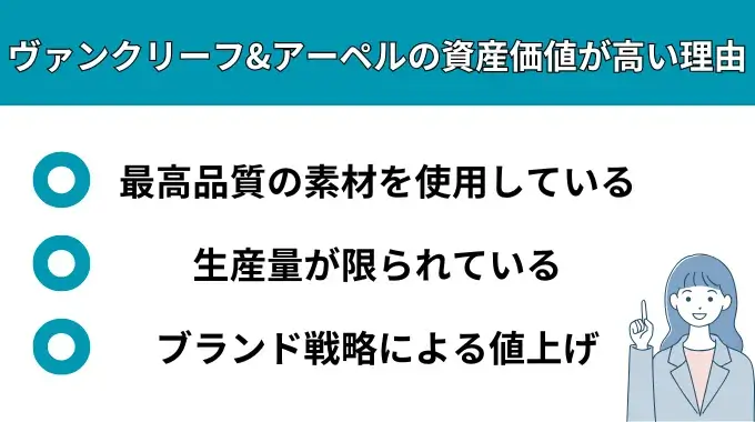ヴァンクリーフ&アーペルの資産価値が高い理由が分かる画像