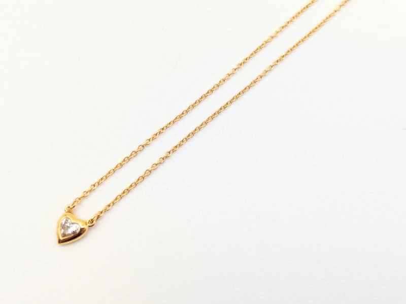 バイザヤード ハートダイヤネックレス