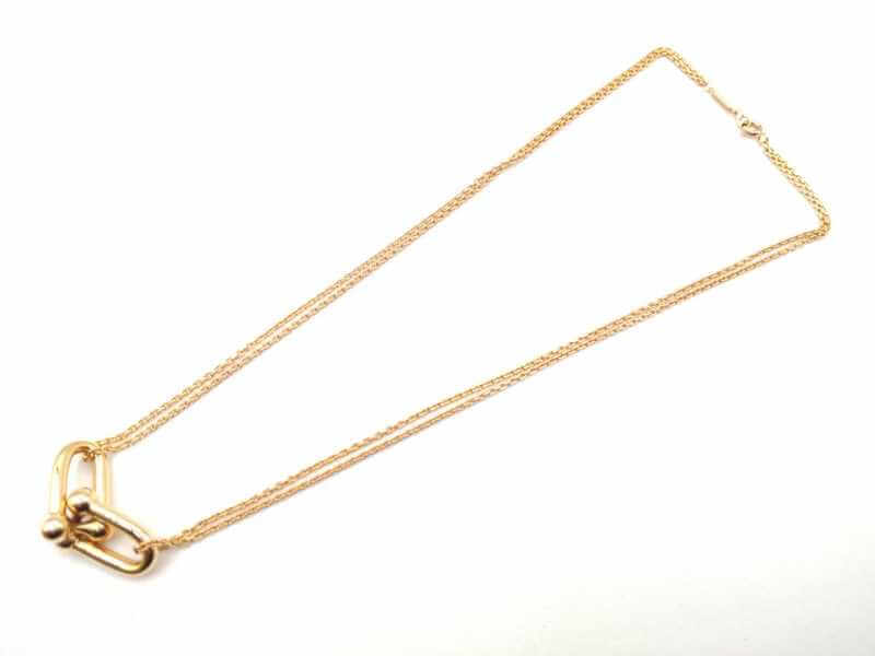 ハードウェアダブルリンクネックレス