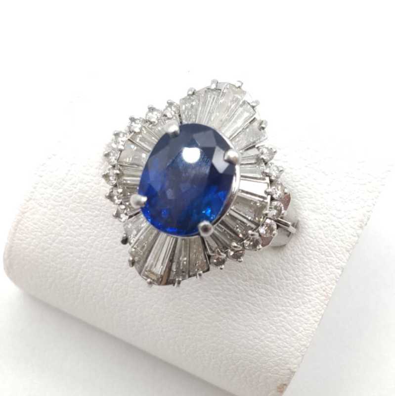 PT900リング　買取　3.1CT　サファイア