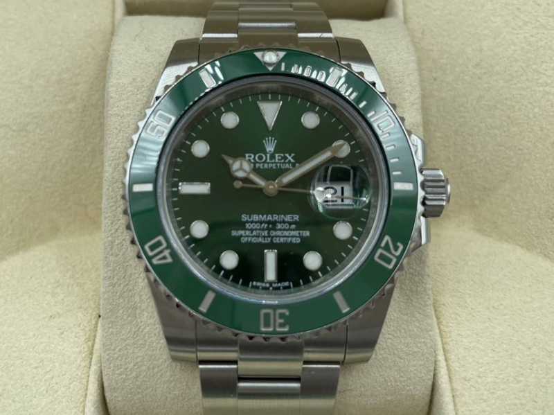 ロレックス　買取　グリーンサブマリーナ　116610LV
