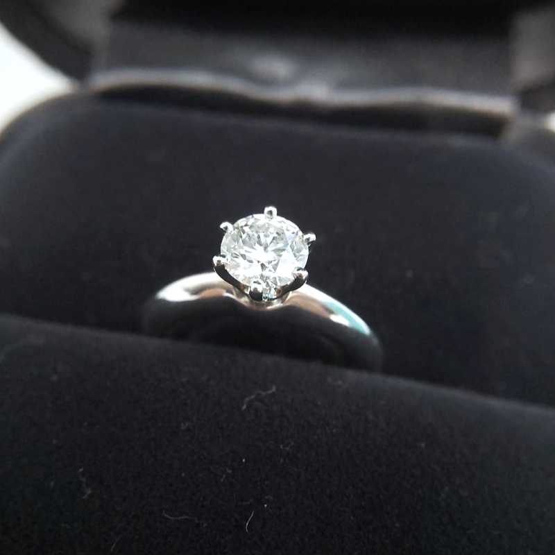 ティファニー買取 ソリテール ダイヤリング 0.5ｃｔ