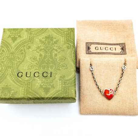 グッチ買取　インターロッキングGハートブレスレット　アクセサリー