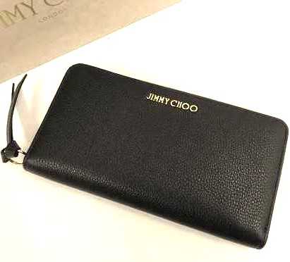 ジミーチュウ買取　ラウンドファスナー長財布　