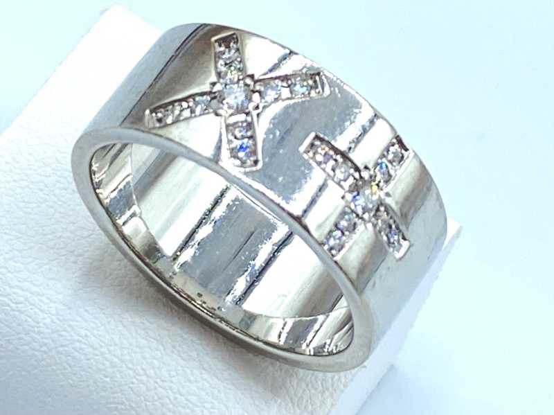 ダイヤモンド買取 K18ホワイトゴールド 0.33ct デザインリング