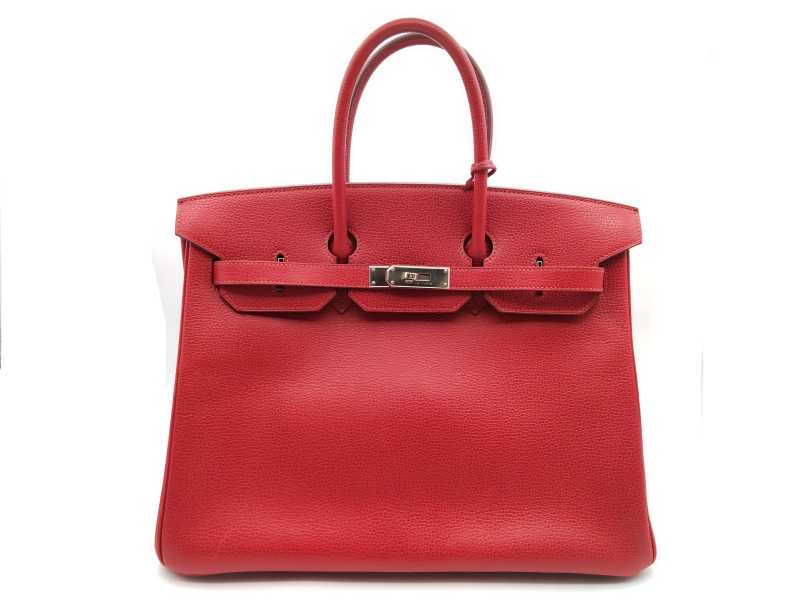 エルメス買取 バーキン35 アルデンヌ レッド 2010年製