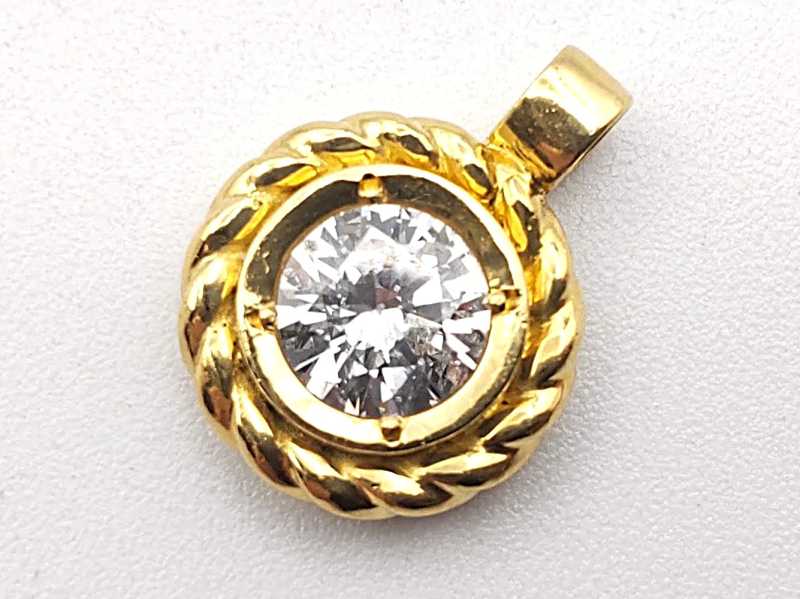 ダイヤモンド買取 1カラット金ペンダント