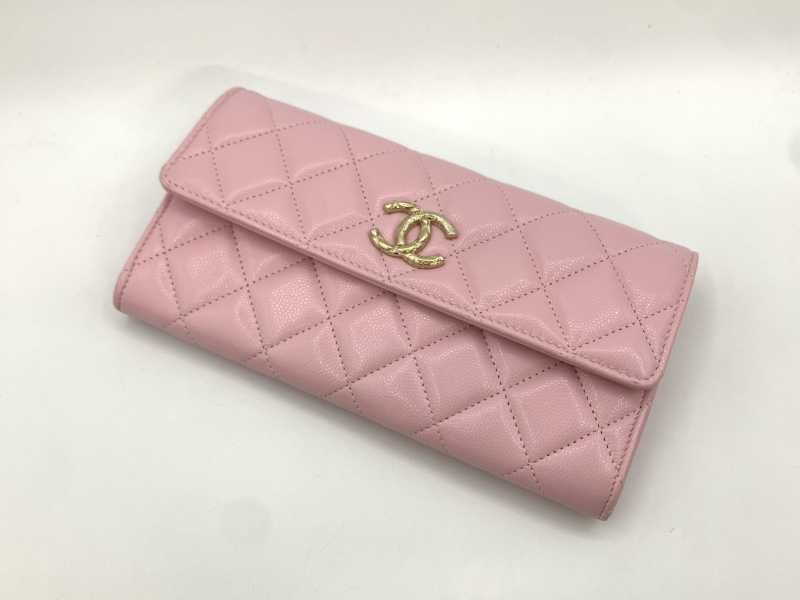 シャネル買取 ロングフラップウォレット AP3972