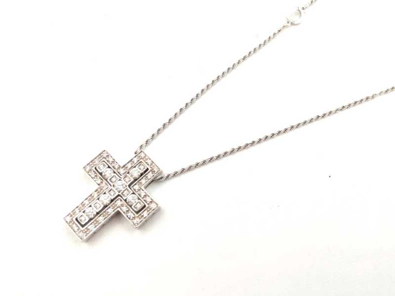 ダミアーニ買取 750WG ベルエポック クロス ダイヤ ネックレス XS