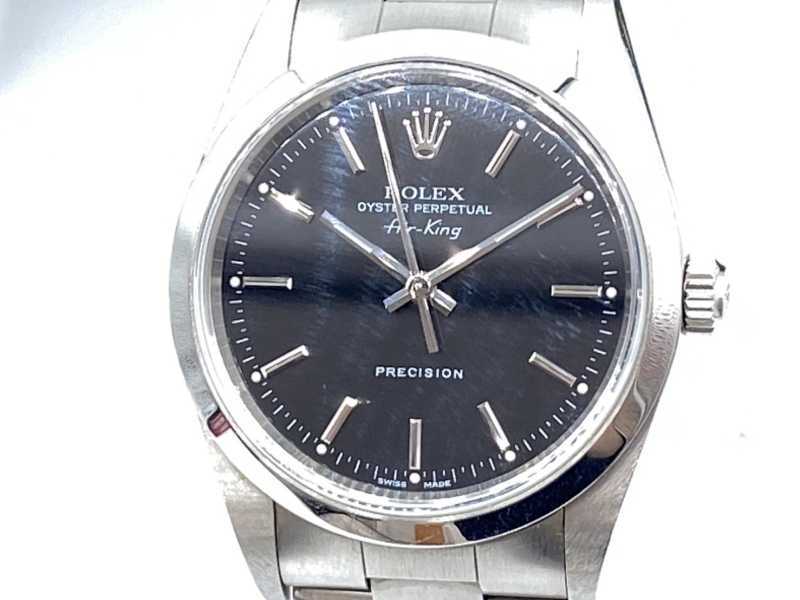 ロレックス買取 エアキング 黒文字盤 Ref.14000M Y番