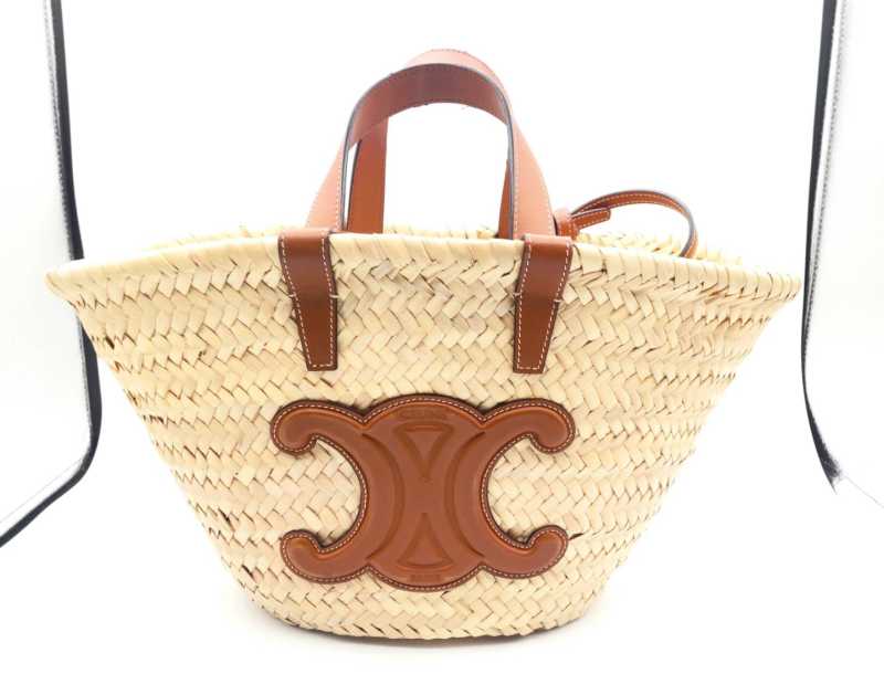 セリーヌ　買取　トリオンフ　パニエ　カゴバッグ