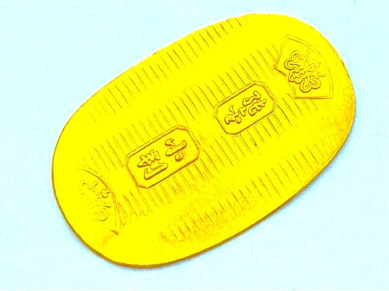 金買取 K24 純金 徳力 小判型メダル 10g