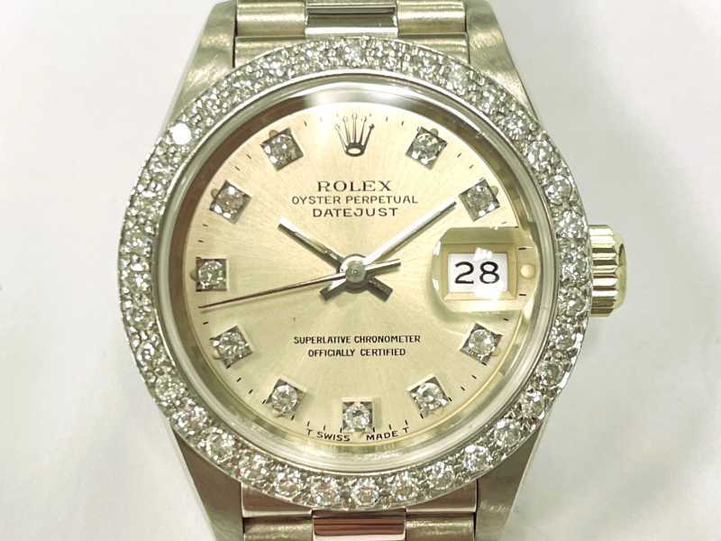 ロレックス買取 デイトジャスト レディ ダイヤベゼル Ref.69179G E番