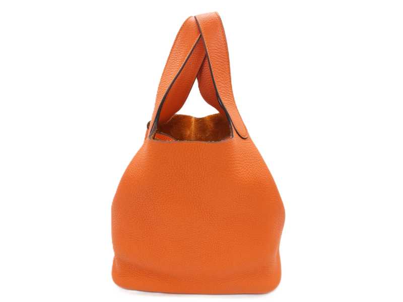 エルメス買取 ピコタンロックMM トリヨン オレンジ 