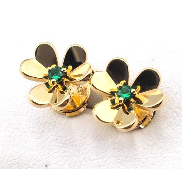 ヴァンクリーフ&アーペル買取 フリヴォルミニ エメラルドピアス
