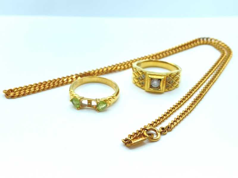金買取 K18 アクセサリー 3点 19.4g