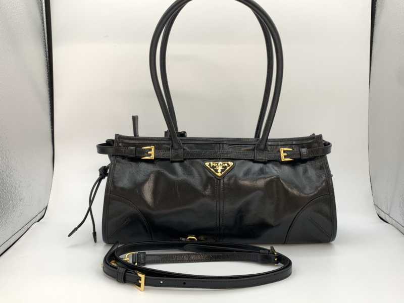 プラダ買取 ボニーミディアムハンドバッグ 1BA426