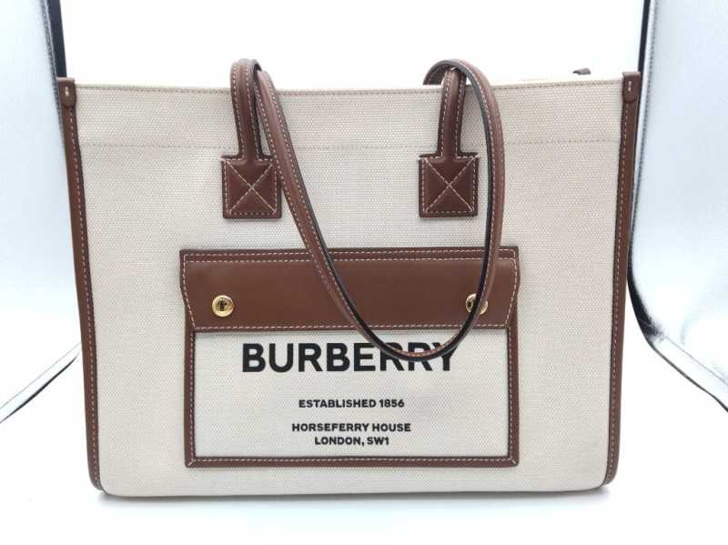 バーバリー 買取 ロゴ トートバッグ