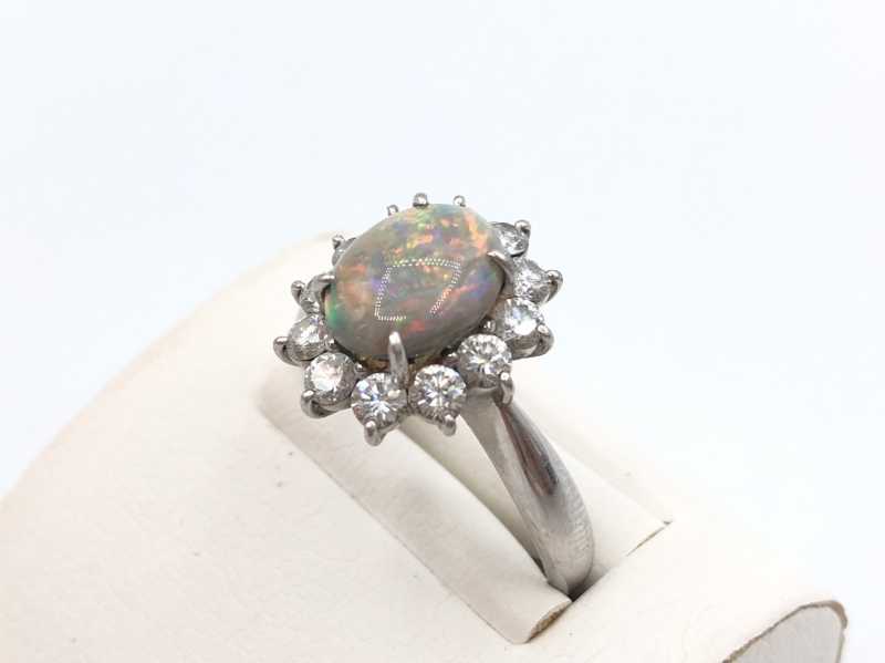 宝石買取 ブラックオパールリング