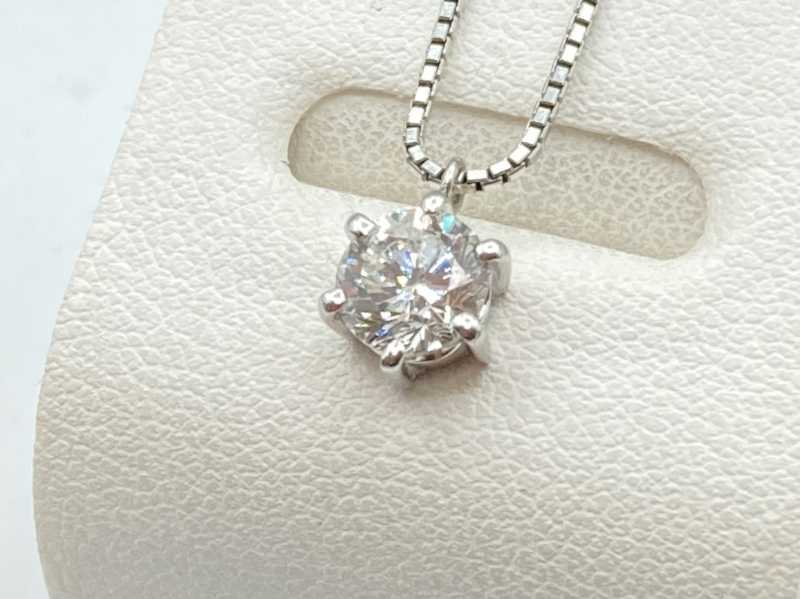 ダイヤモンド買取 プラチナネックレス 1ct
