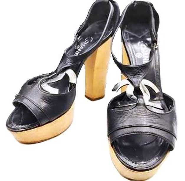 シャネル買取　サンダル　ウッドソール