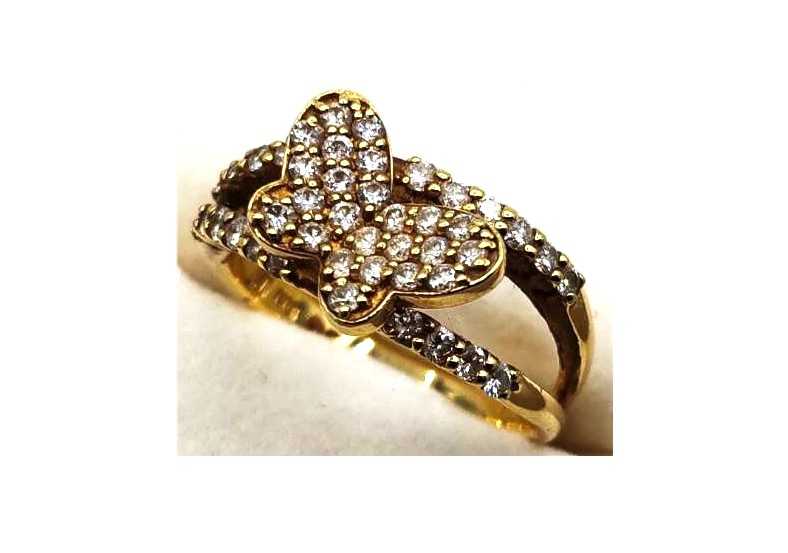 ポンテヴェキオ買取 K18 パピヨン ダイヤモンド リング