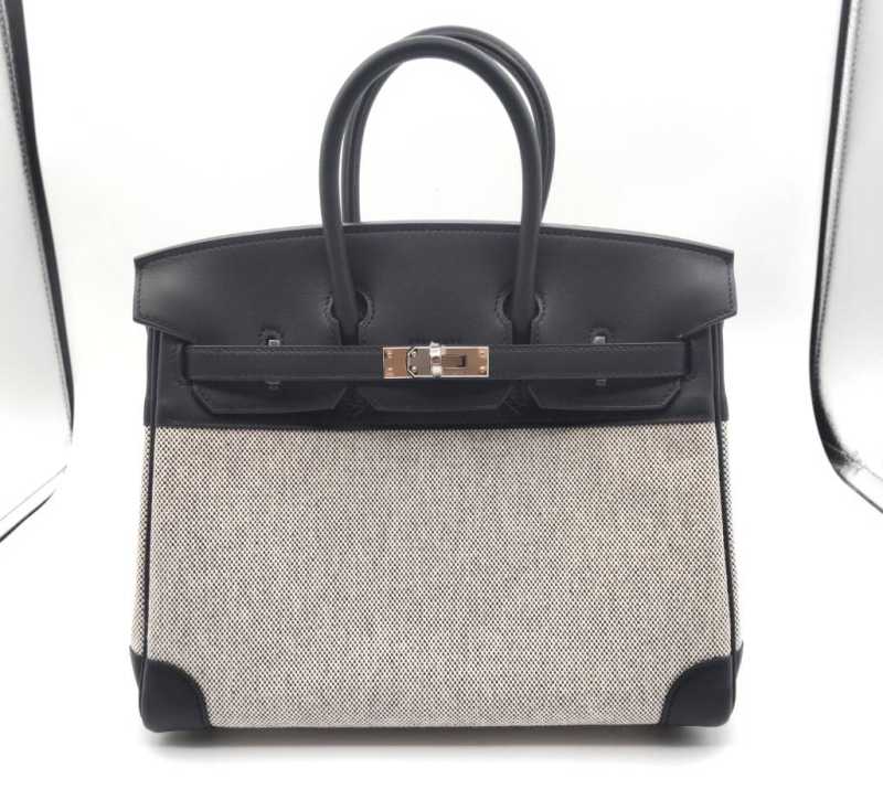 エルメス　買取　バーキン25　トワルアッシュ ヴォースイフト