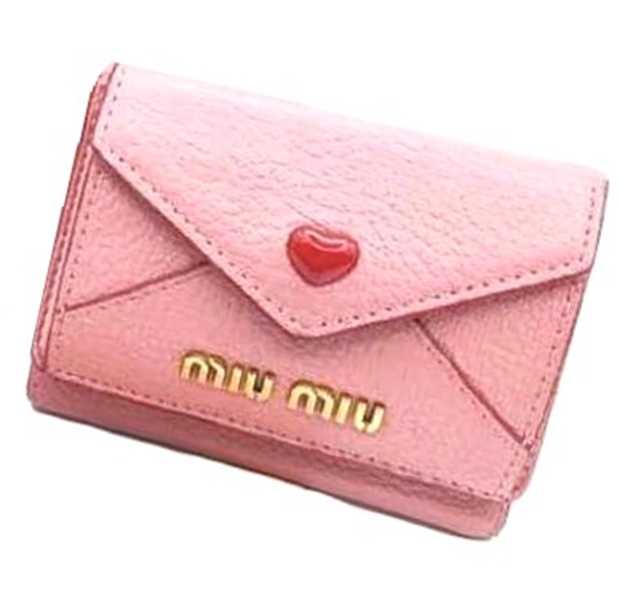 ミュウミュウ買取　コンパクトウォレット　マドラスラブ　5MH021