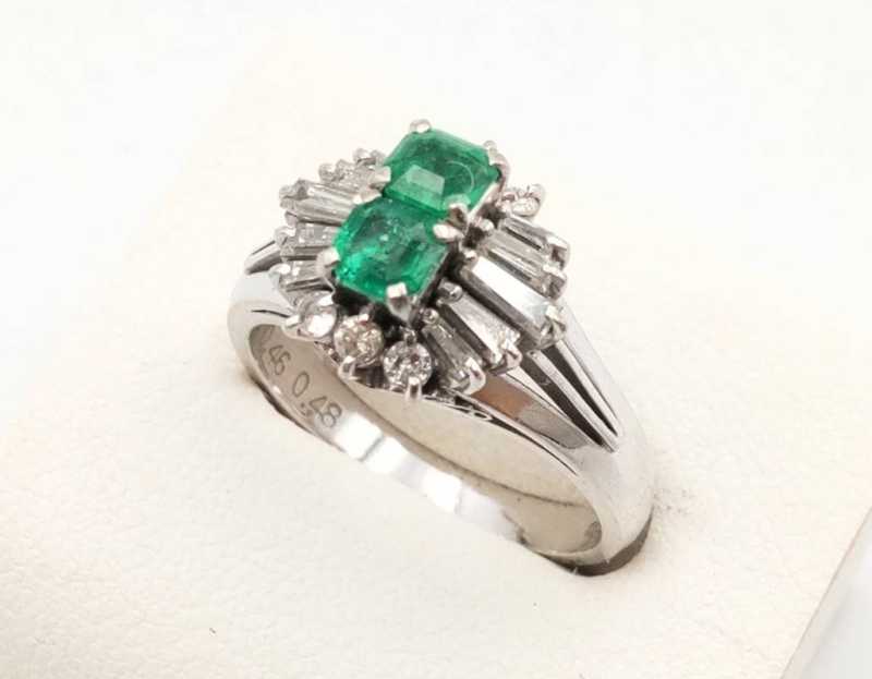 PT900リング　買取　エメラルド