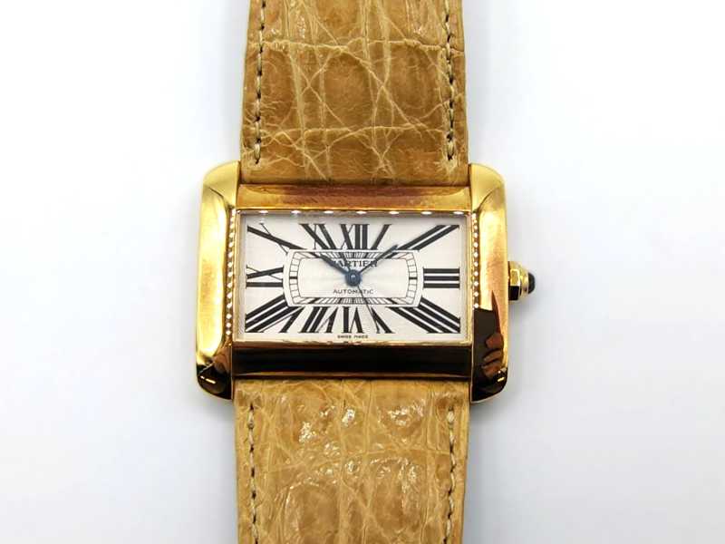 カルティエ買取 750YG タンクディヴァン W630856