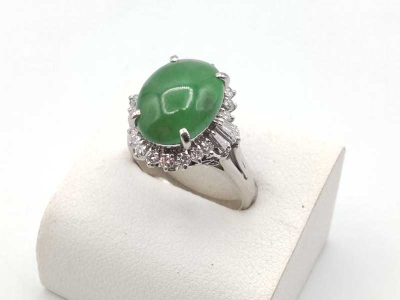 PT900リング　買取　翡翠