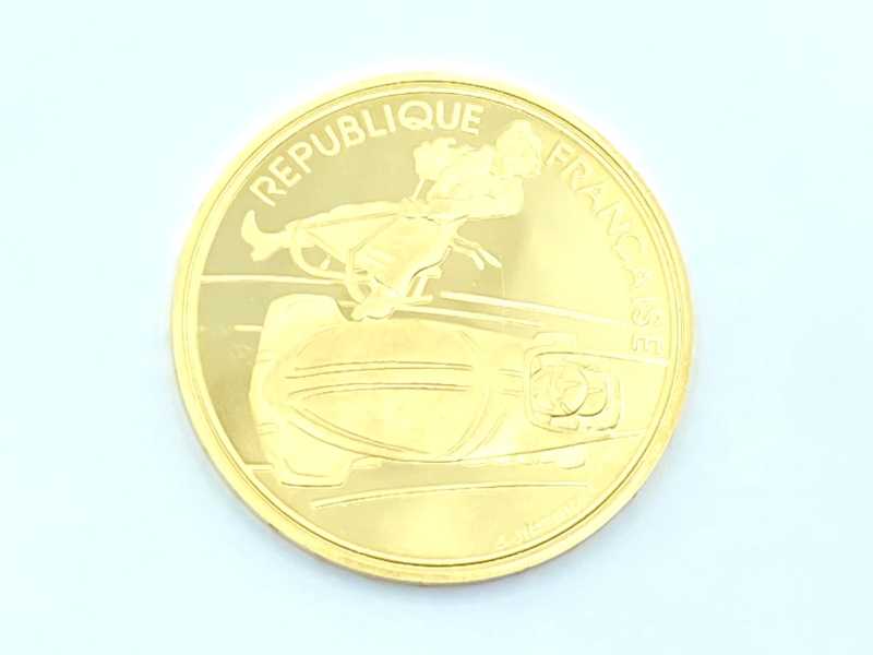 金買取 K22 フランス アルベールビル オリンピック 記念 500フラン金貨 17.0g