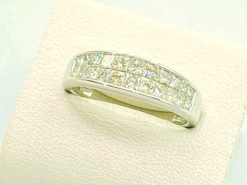 ダイヤモンド買取 K18ホワイトゴールド台 ダイヤモンド 1.00ct デザインリング