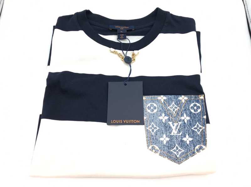 ルイヴィトン買取 デニムポケットカットソー