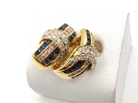 宝石買取 サファイア イヤリング K18