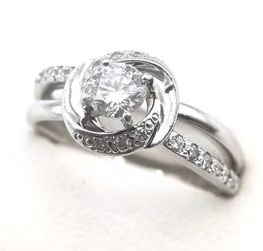 宝石買取　プラチナダイヤモンドリング