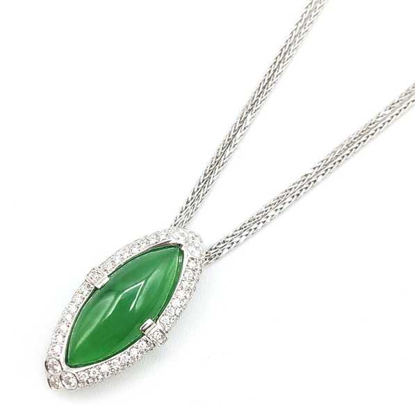 宝石買取　ヒスイダイヤモンドネックレス　プラチナ