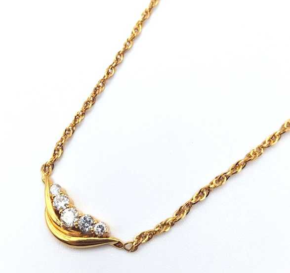 宝石買取　K18ダイヤモンドネックレス