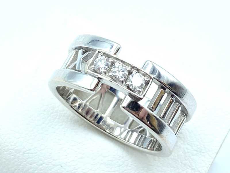 ティファニー買取 750WG アトラス ダイヤ リング #16