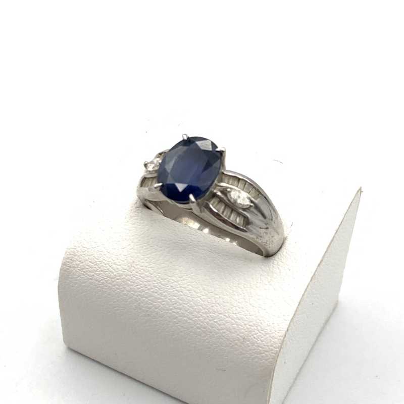 宝石買取 リング プラチナ サファイア ダイヤ
