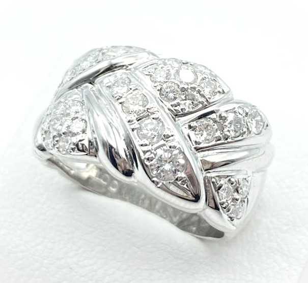 ダイヤモンド買取 プラチナ台 ダイヤモンド 1.00ct デザインリング