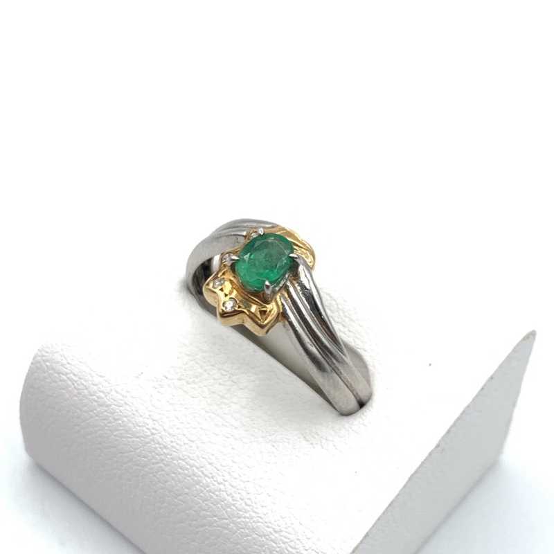 プラチナ買取 リング エメラルド Pt900 5ｇ