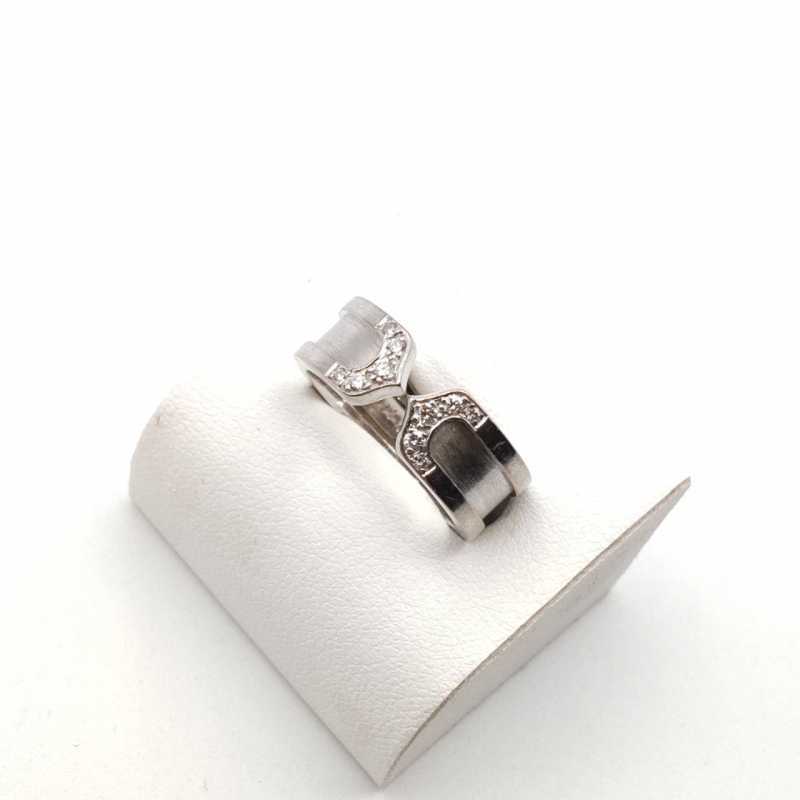 カルティエ買取 C2リング ダイヤ 750WG 6ｇ