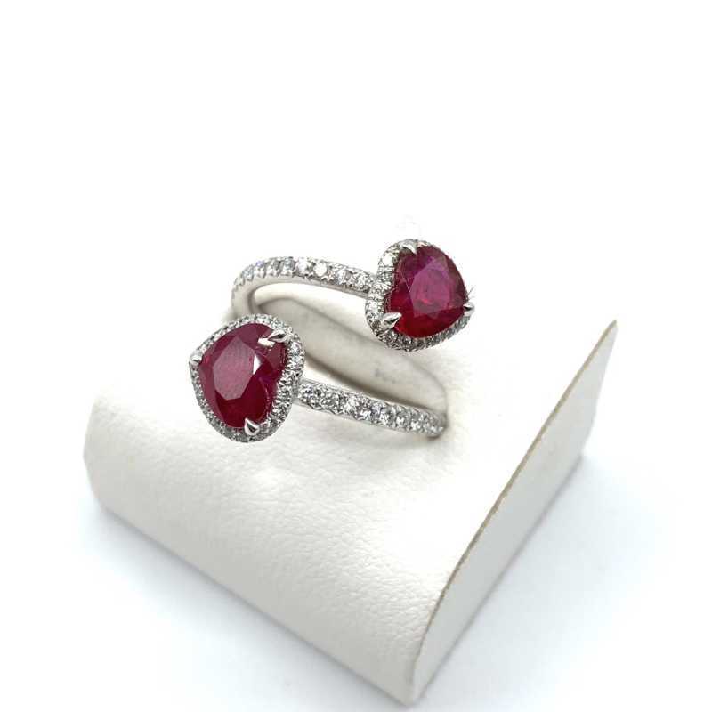 宝石買取 ルビー リング K18WG