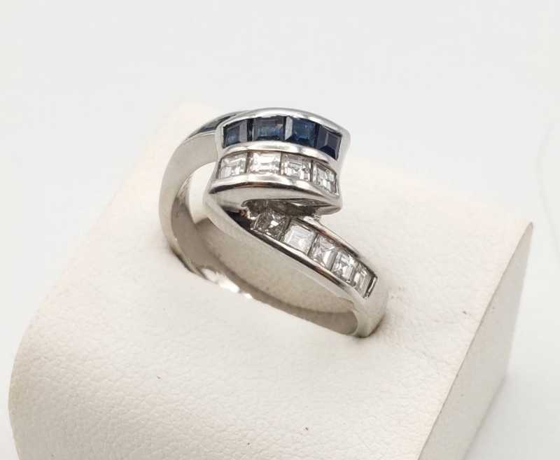 PT900リング　買取　ダイヤ サファイア