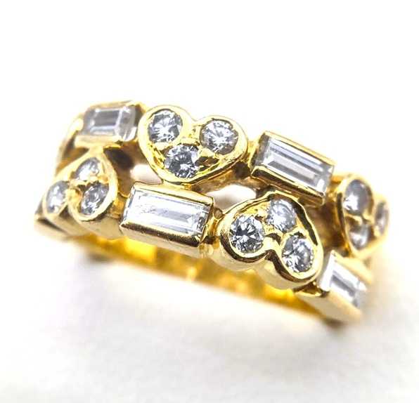 ティファニー買取　ハート2ロウダイヤモンドリング