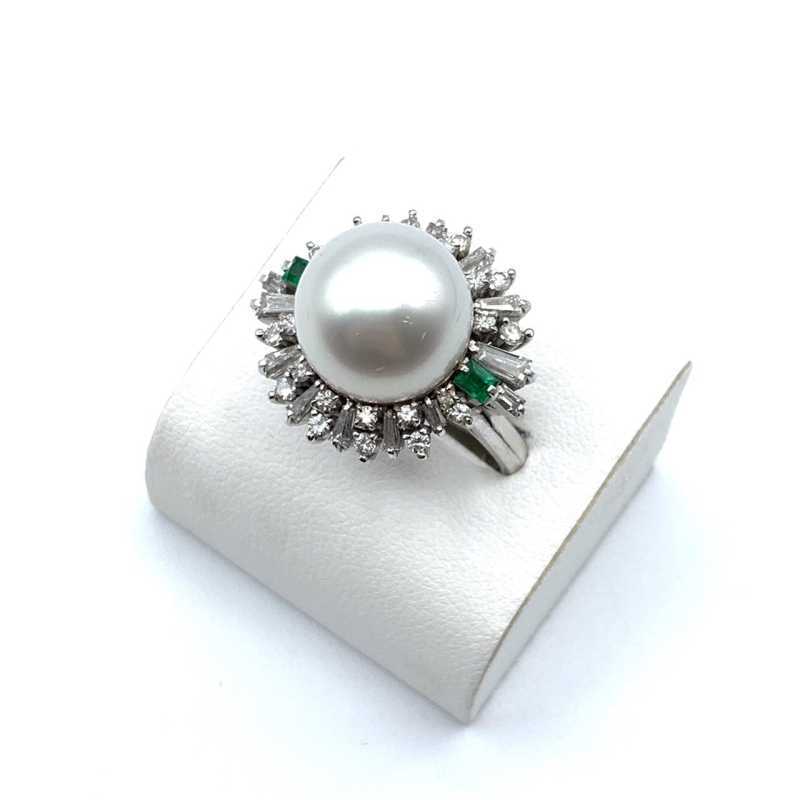 宝石買取 リング プラチナ パール Pt900 10ｇ