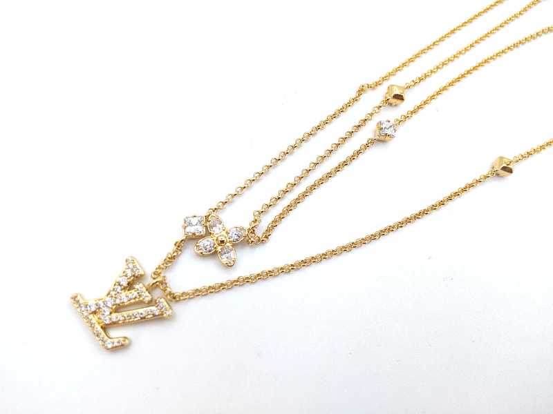ルイヴィトン買取 レディLV ネックレス M01845