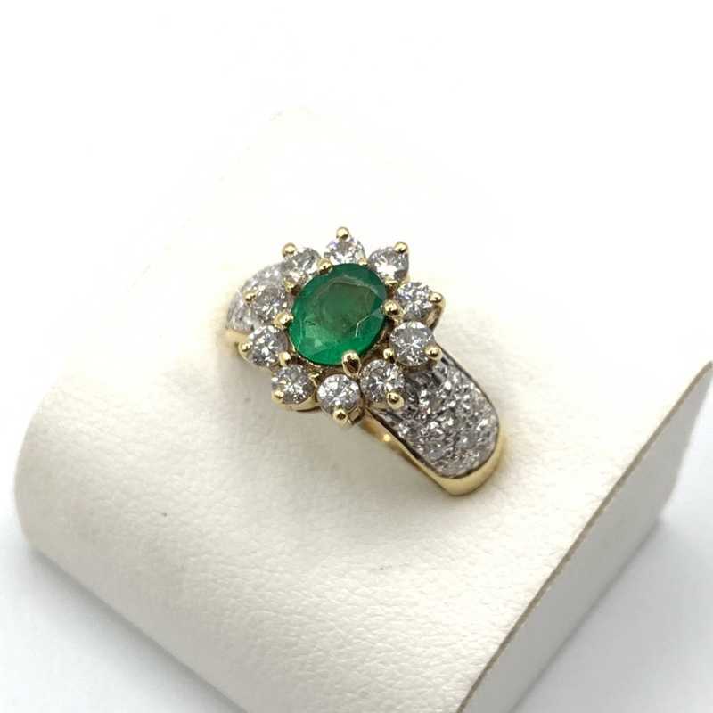 宝石買取 リング エメラルド K18