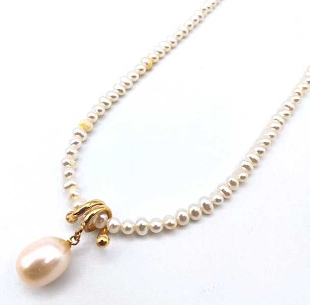 宝石買取　K18パールネックレス